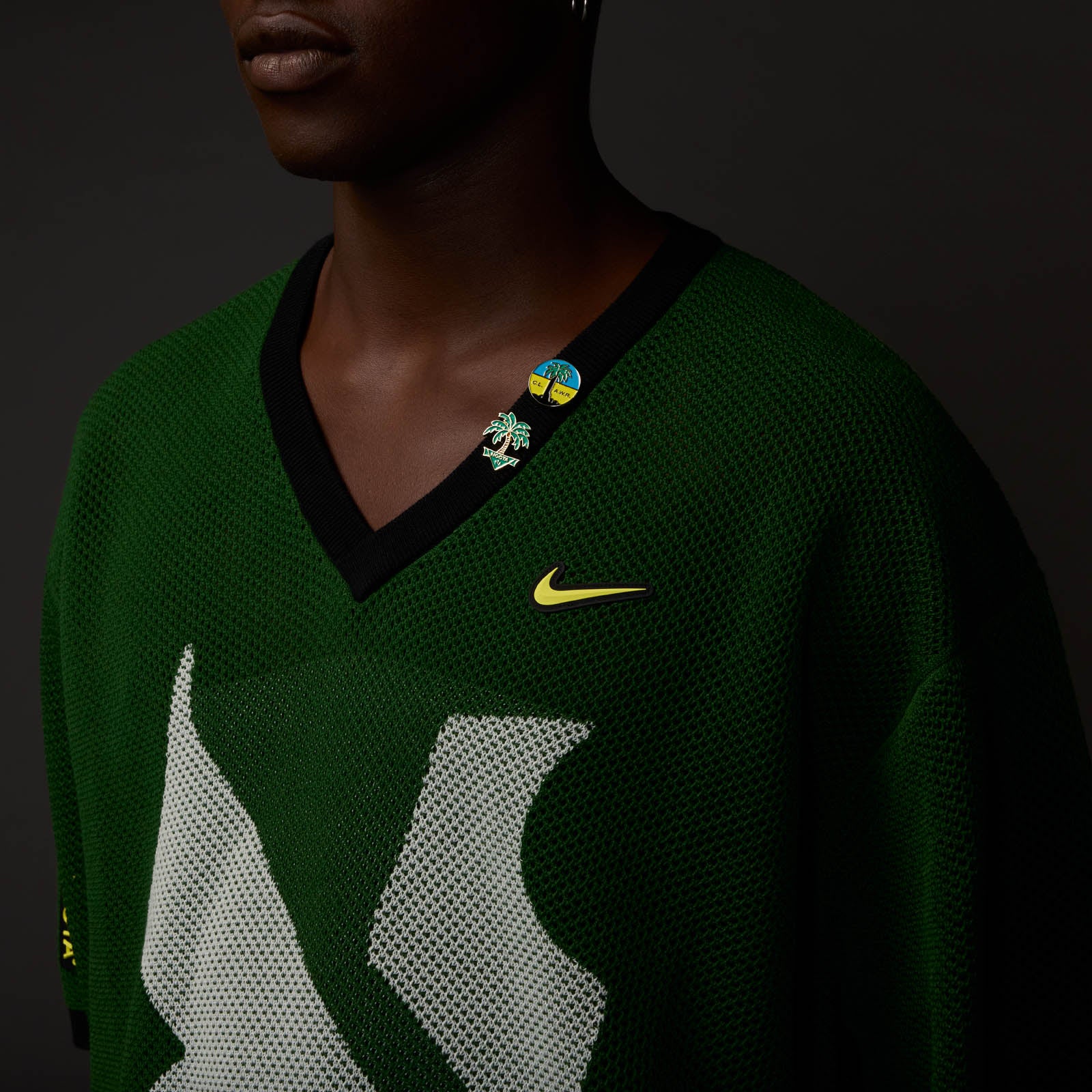 Vybz Green Knit Short Sleeve