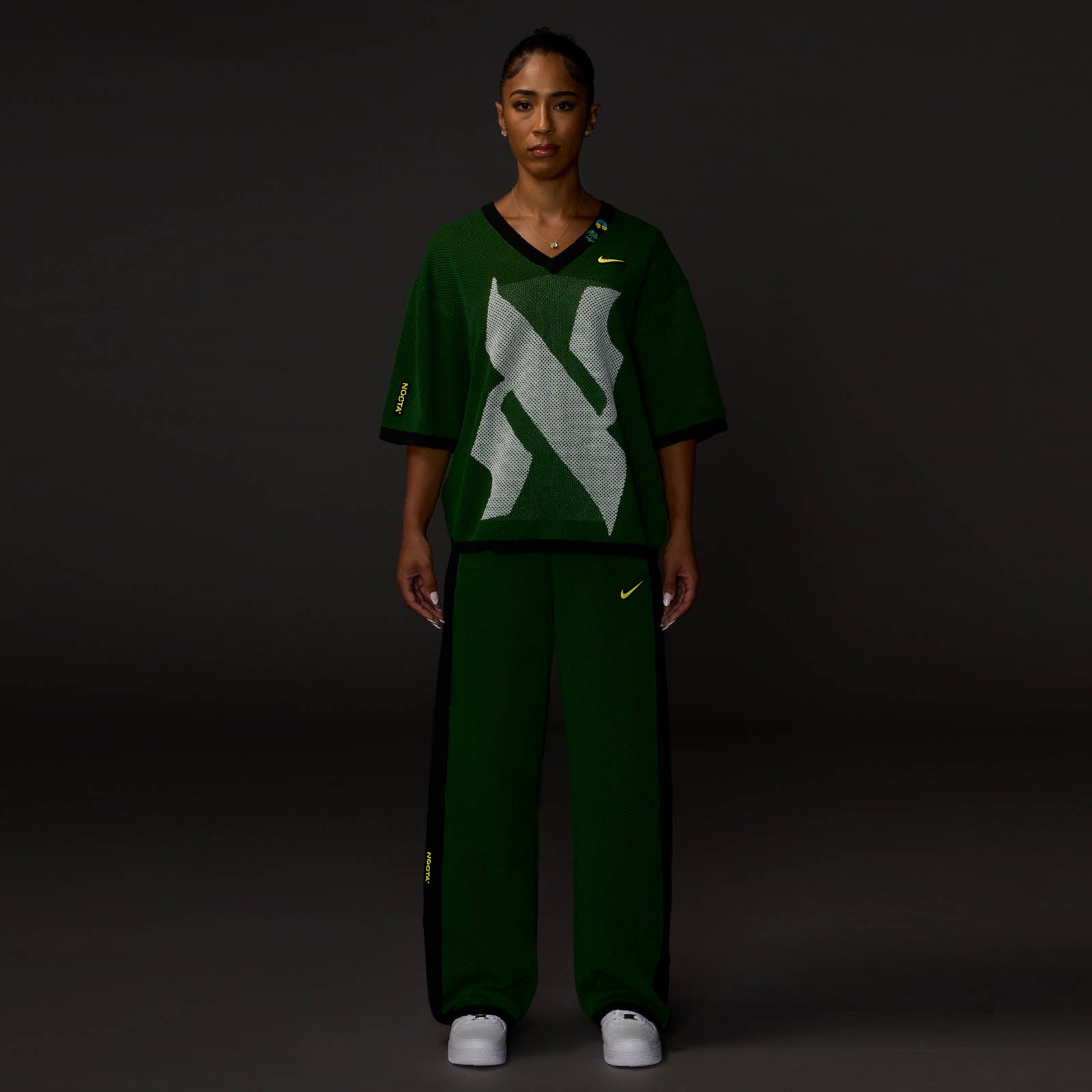 Vybz Green Knit Short Sleeve