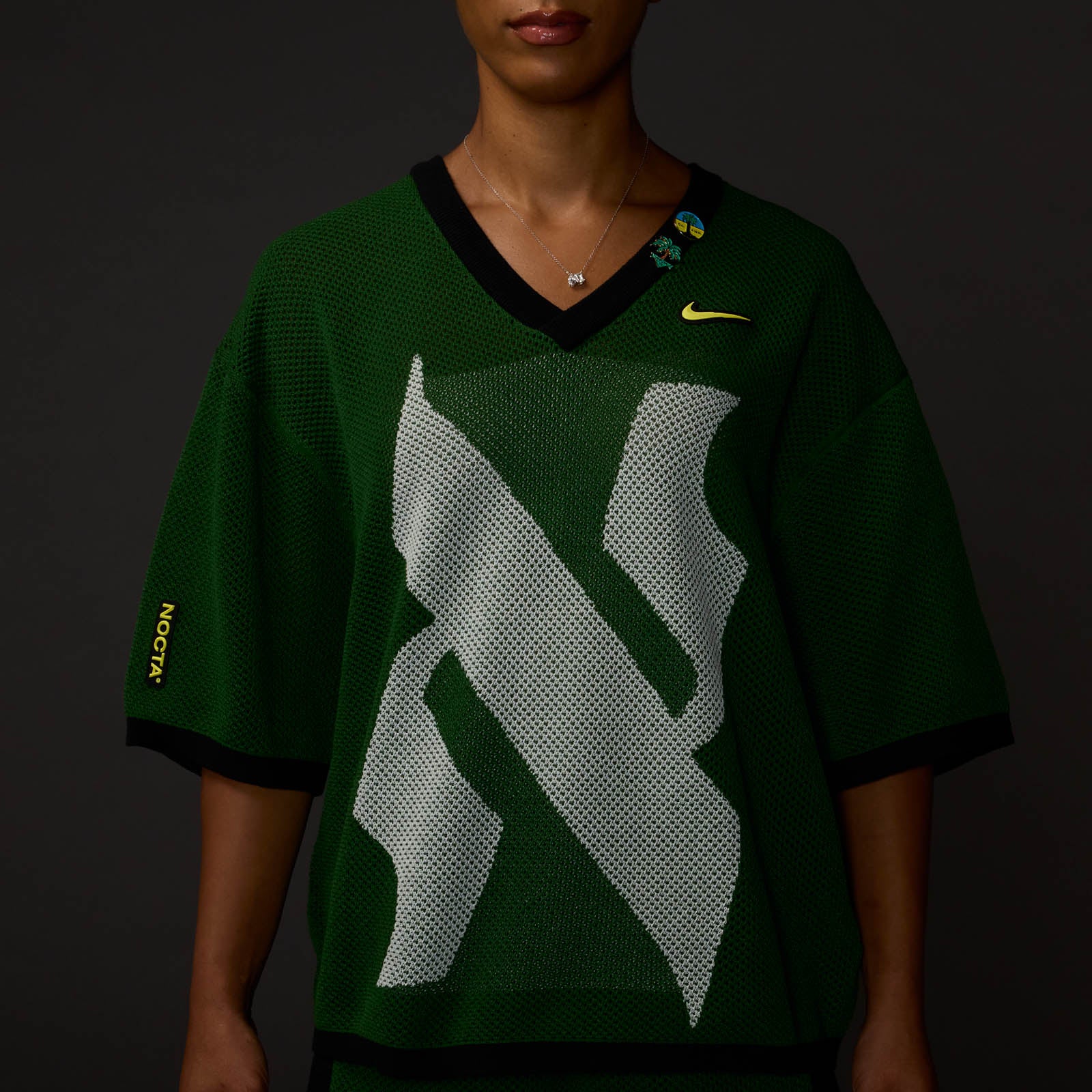 Vybz Green Knit Short Sleeve