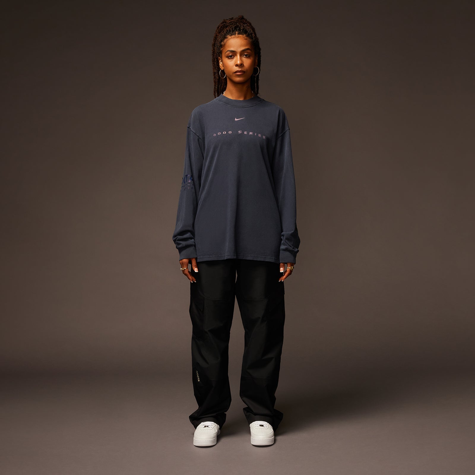 Ascent LS Tee Dark Obsidian | NOCTA