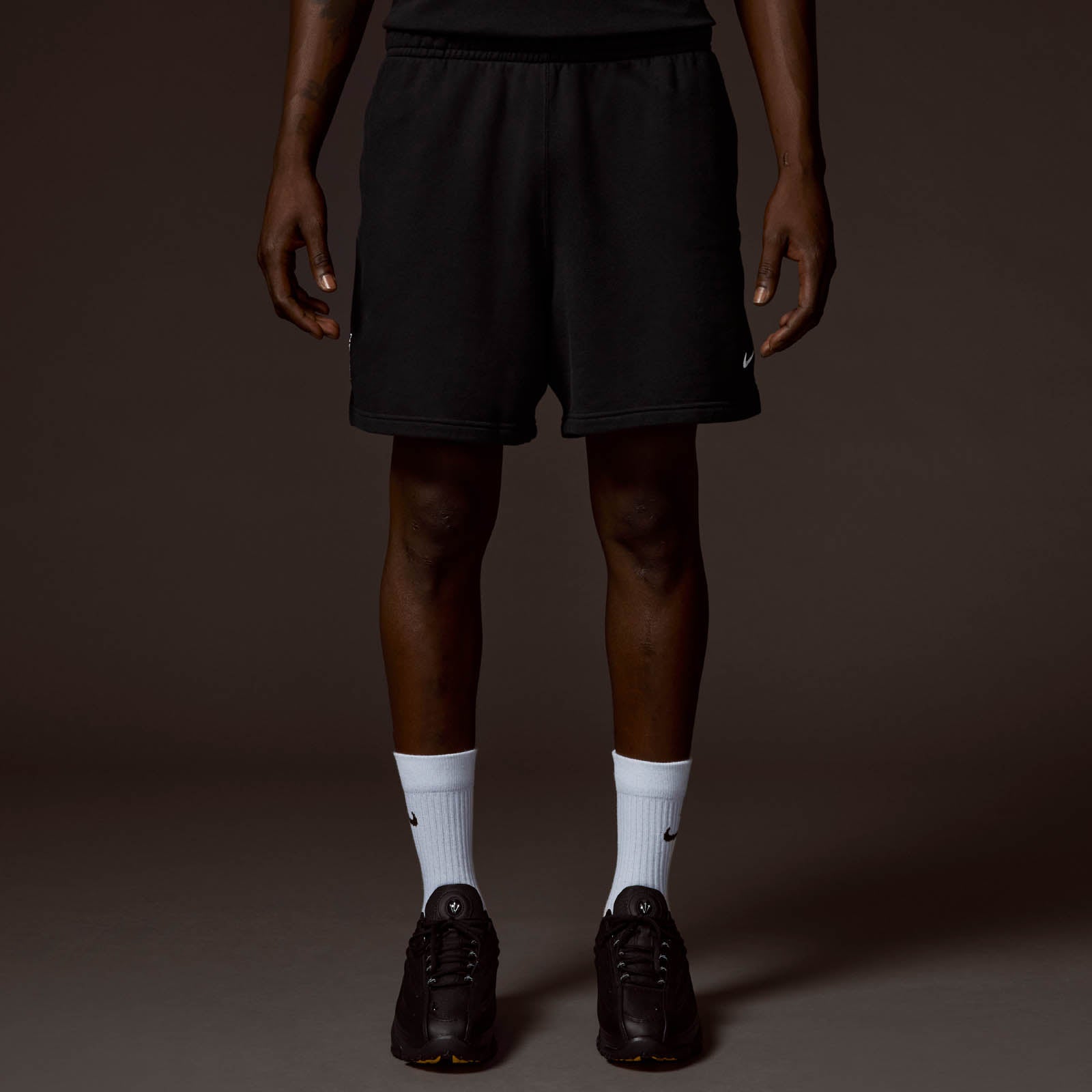 Cardinal Fleece Shorts Black | NOCTA