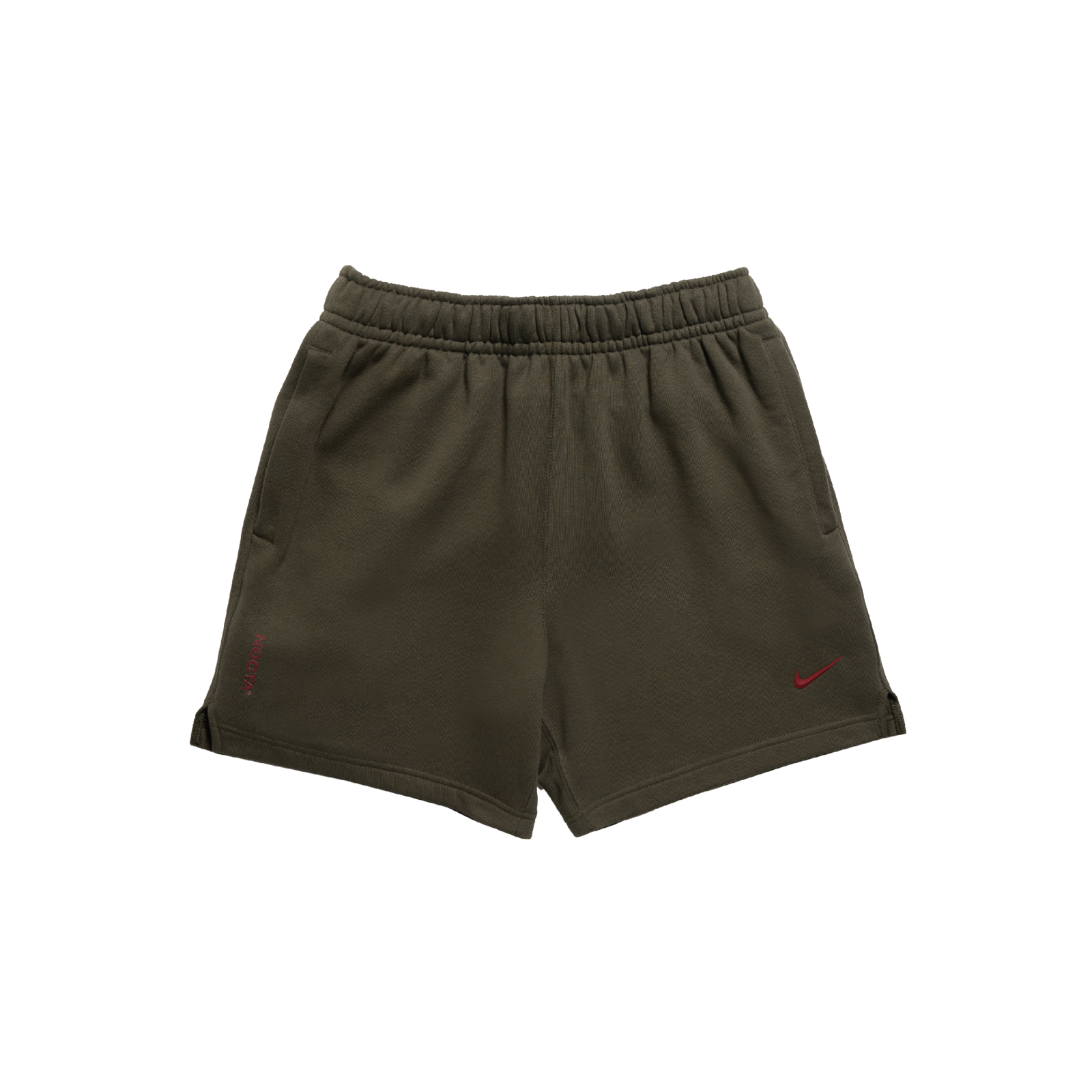 Cardinal Fleece Shorts Cargo Khaki | NOCTA