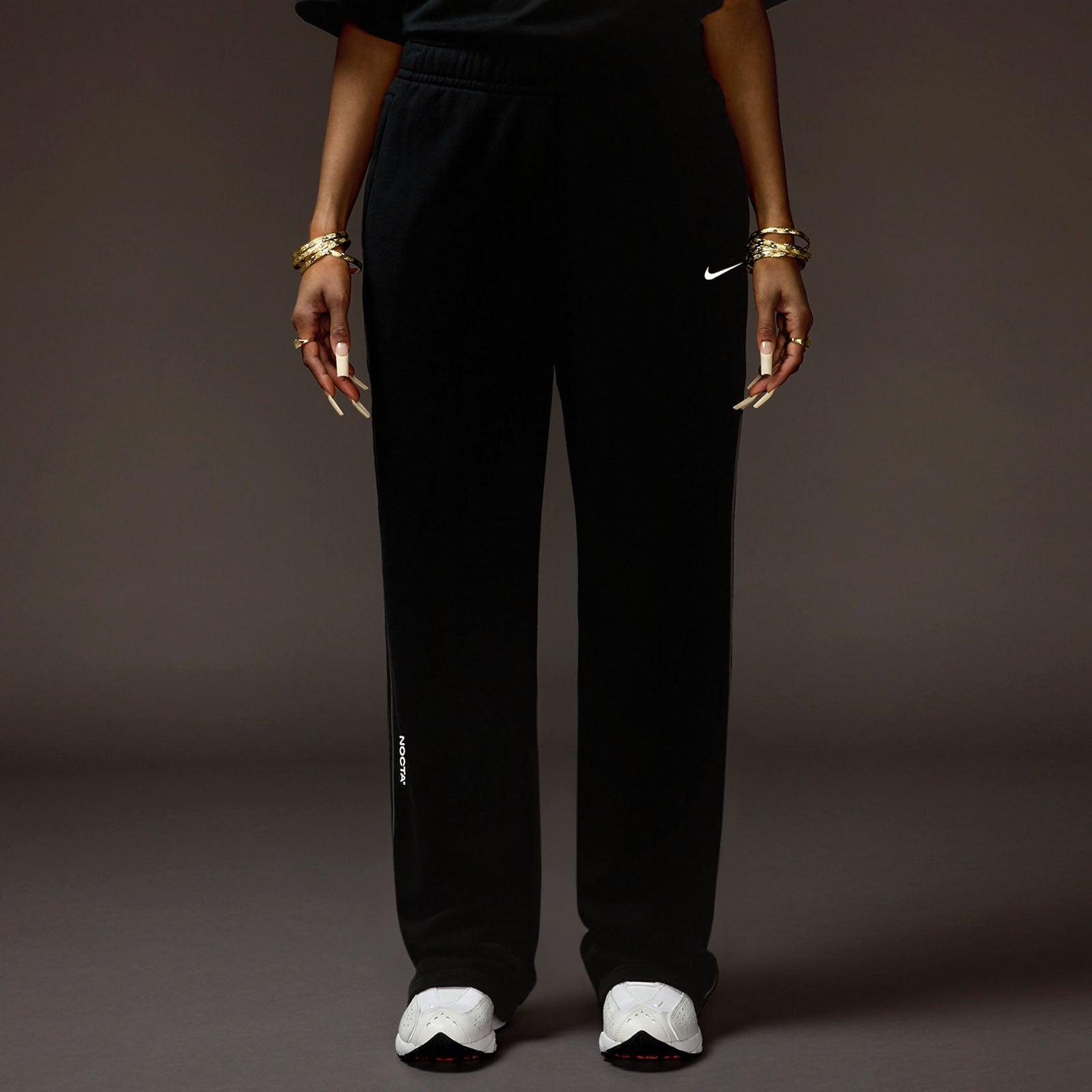NOCTA FLEECE CS OPEN HEM SWEATPANT BLACK NOCTA