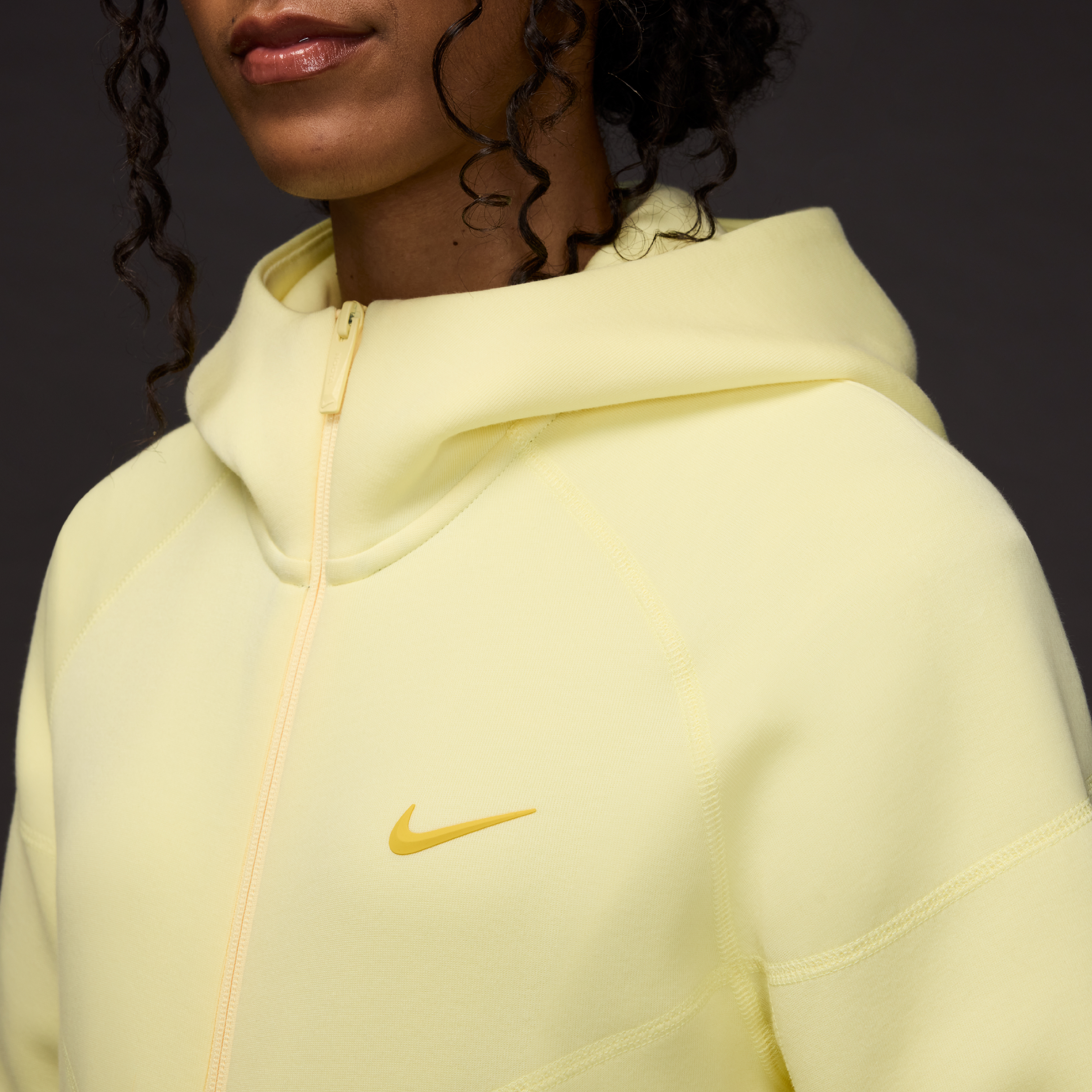 nike tech hoodie yellow