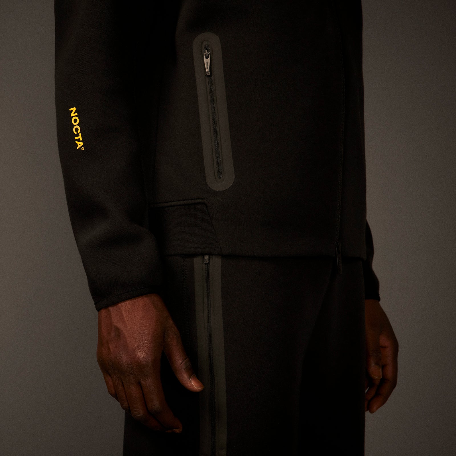 Tech Fleece Full Zip Hoodie Black | NOCTA