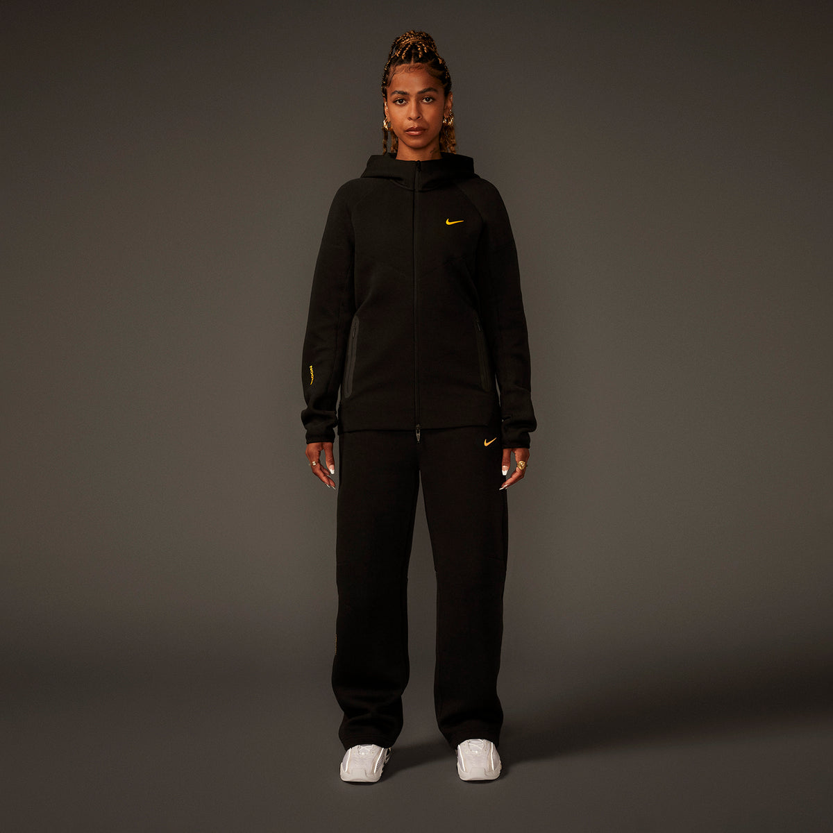 Tech Fleece Full Zip Hoodie Black | NOCTA