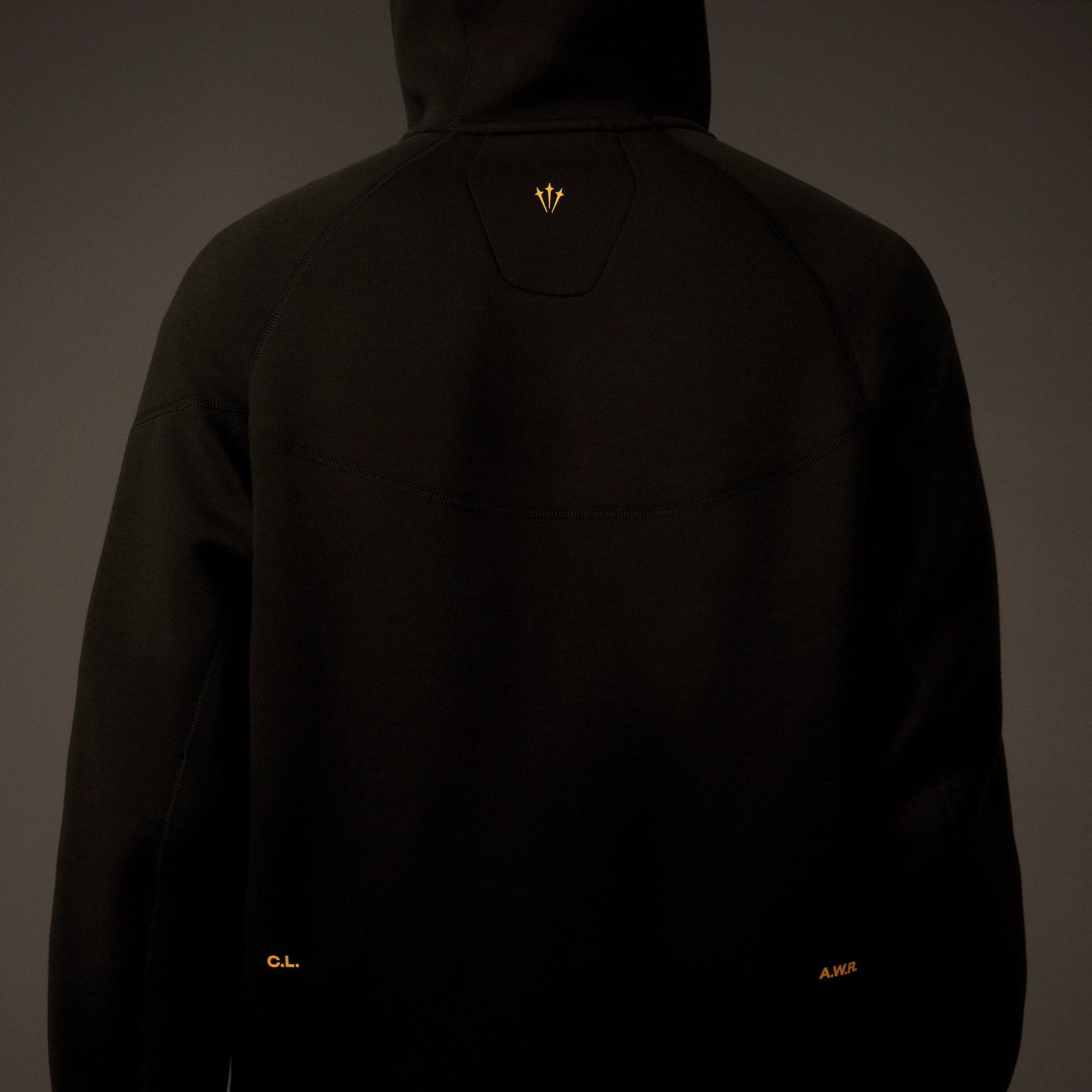 Zipper Tech Tech Fleece Full Zip Hoodie Black | NOCTA