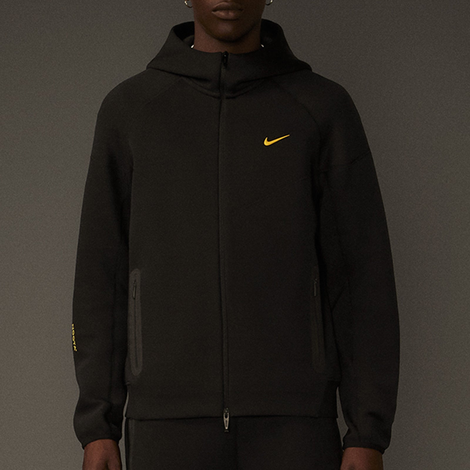 Tech Fleece Full Zip Hoodie Black | NOCTA