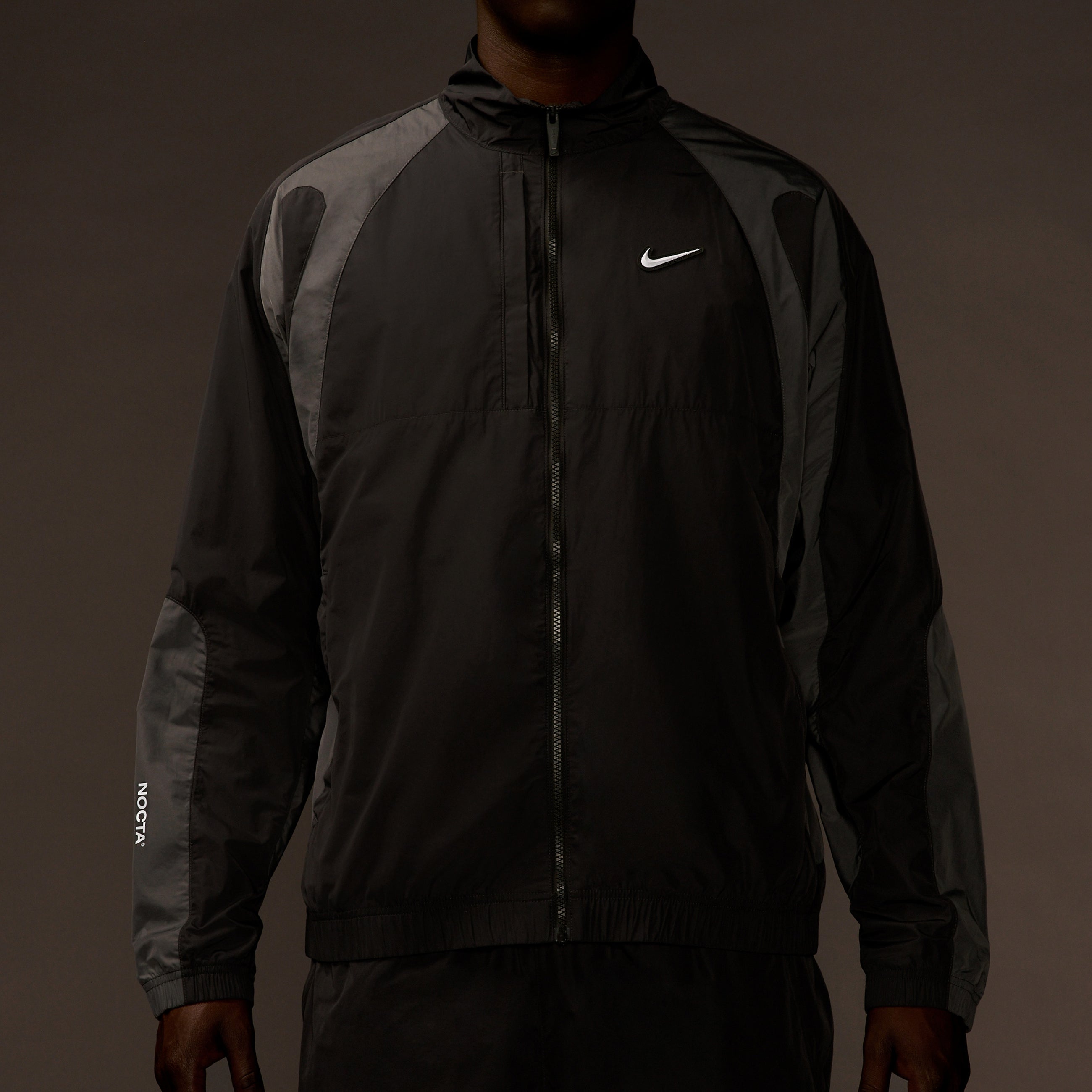 Black Nylon Track Jacket main image 1