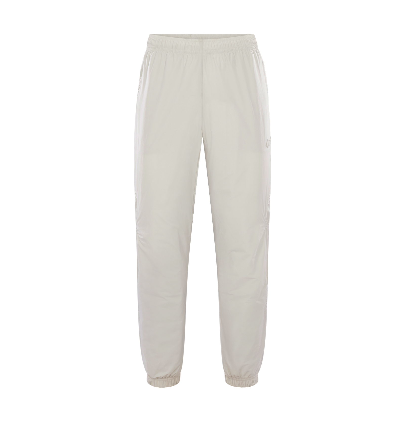White nylon sales track pants